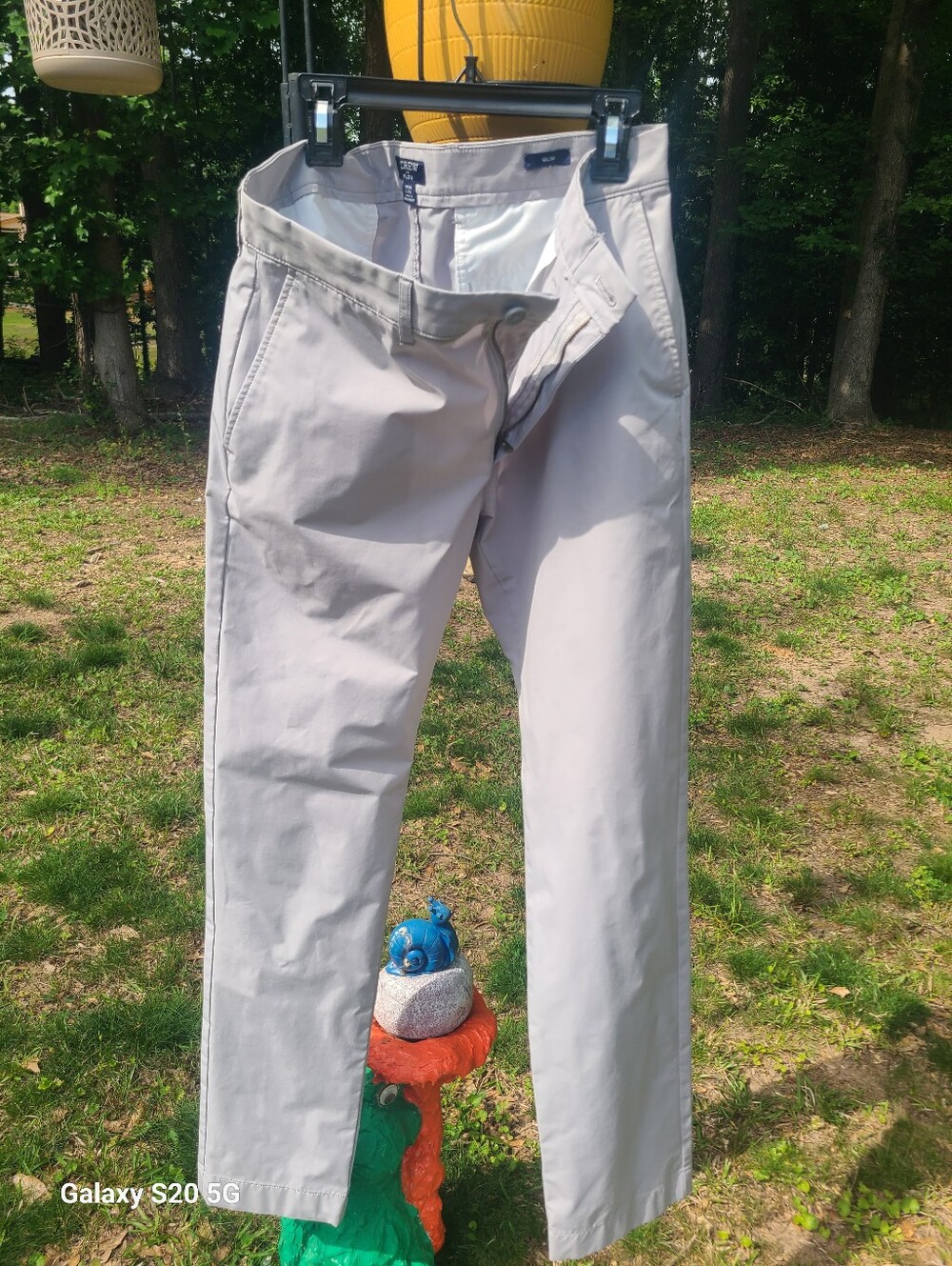 Men's Light Gray Casual Chinos